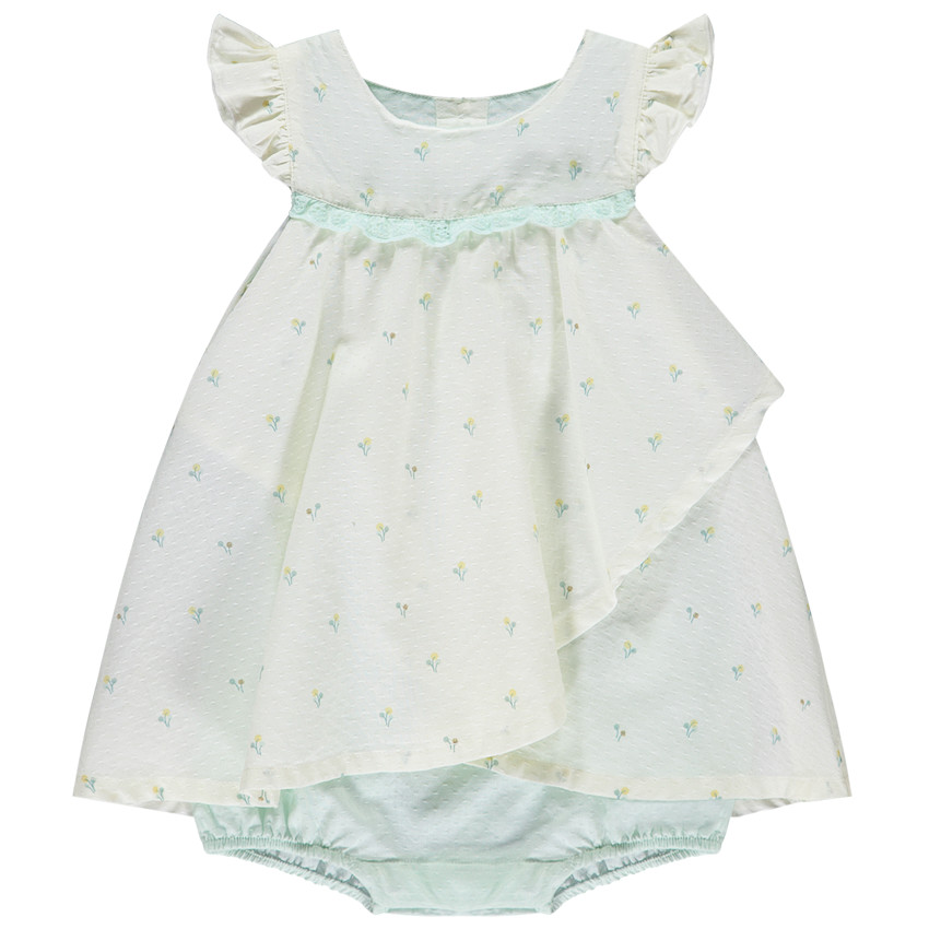 Korte jumpsuit met 2 in 1 fantasie voor baby meisje 