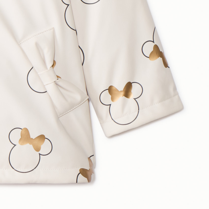 Parka van rubber met print en 3D oren van Minnie Disney voor meisjes 