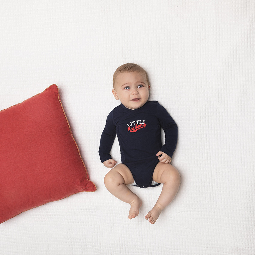 Lot de 5 bodies imprimé preschool academy pour bébé garçon 