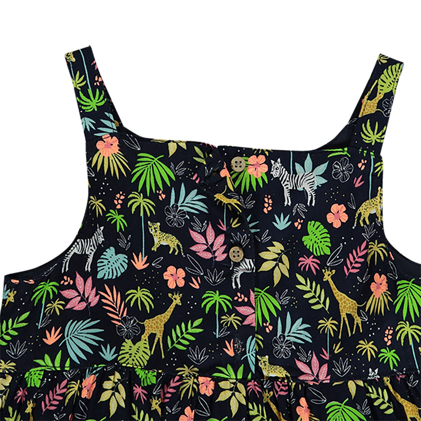 Set van jurk met schouderbandjes en corsaire voor meisjes 