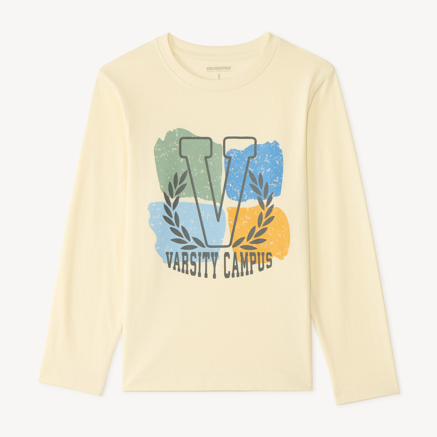 T-shirt manches longues print fantaisie garçon 