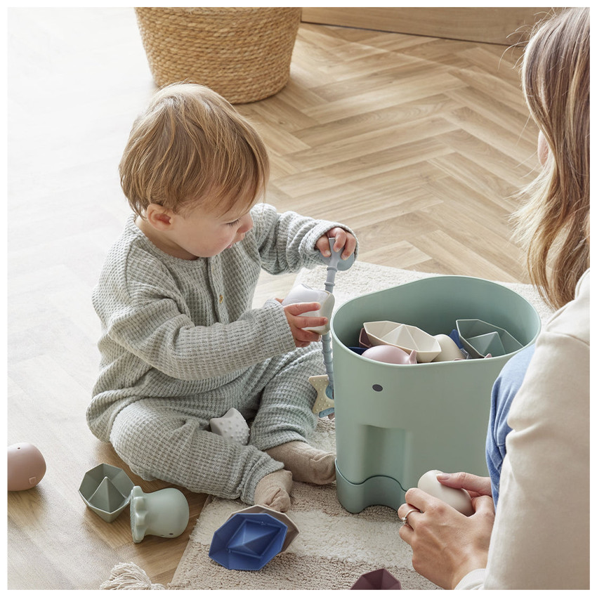 Opbergbox badspeelgoed Ellie de Olifant Blush 