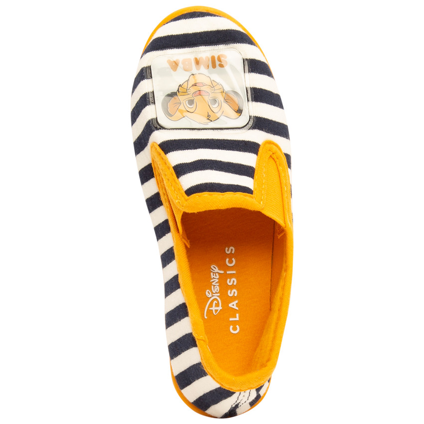 Pantoffels met strepen en patch Simba Disney voor jongens 