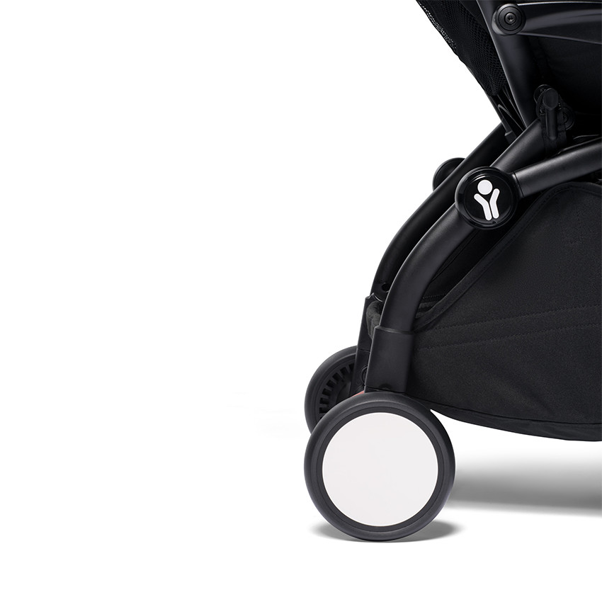 Volledige kinderwagen YOYO² nieuwe 0+ en 6+ pack zwart onderstel - Aqua 