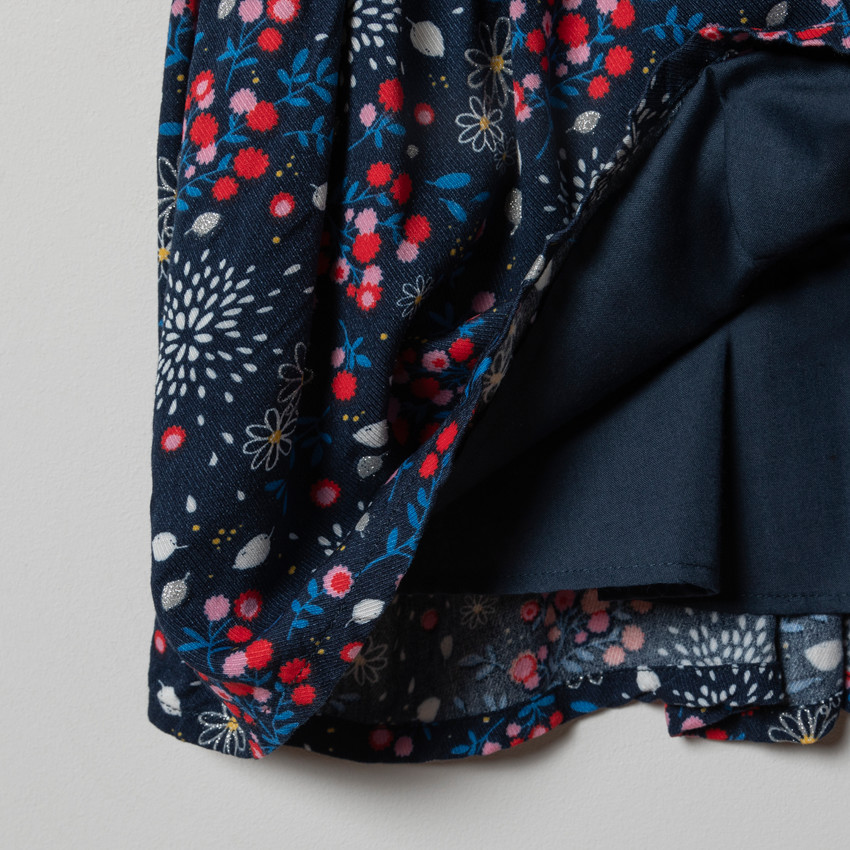 Jurk met korte mouwen en bloemenprint voor meisjes 