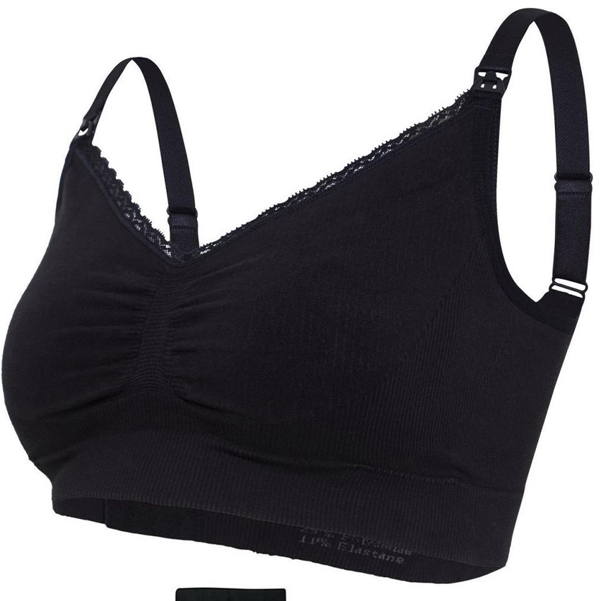 S - Soutien-gorge d'allaitement biologique Noir 