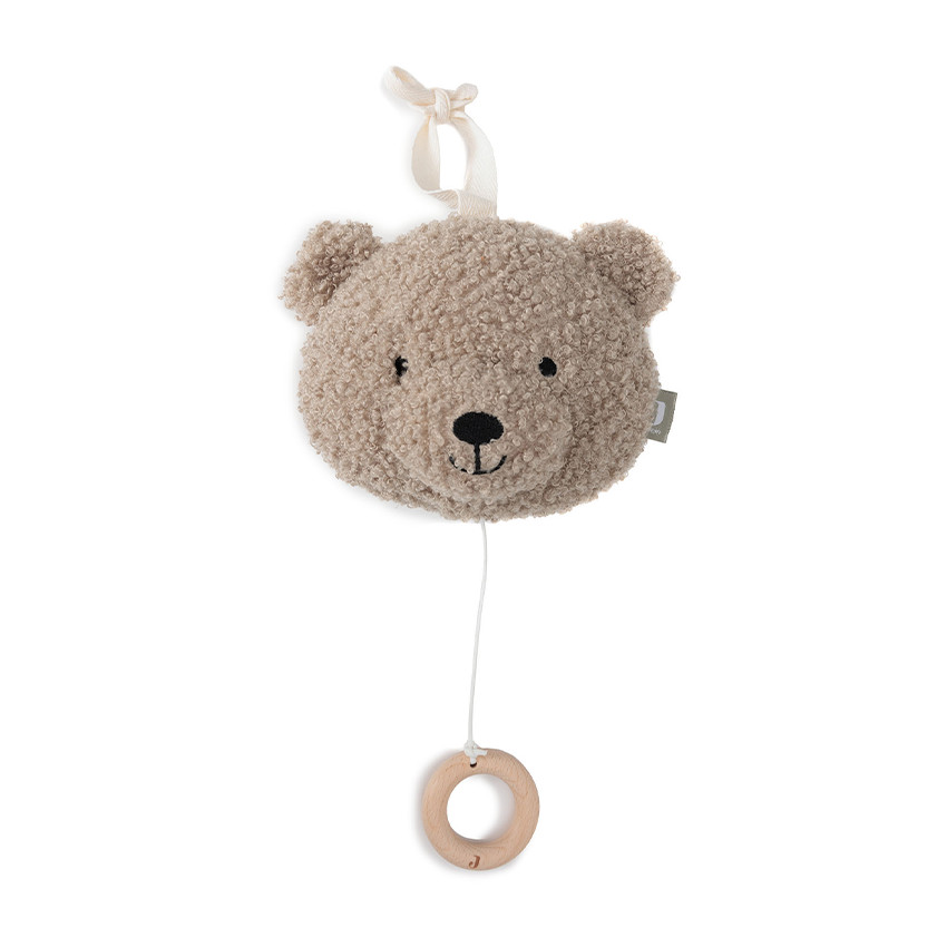 Peluche musicale en bouclettes Teddy Bear olive green 