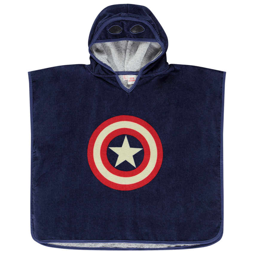 Poncho bad speels Captain America Marvel voor jongen 