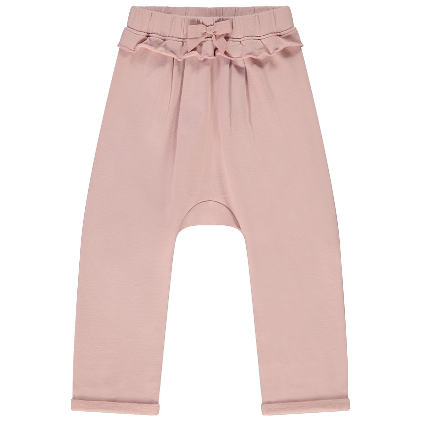 Sport in fleece met ruche voor baby meisje 