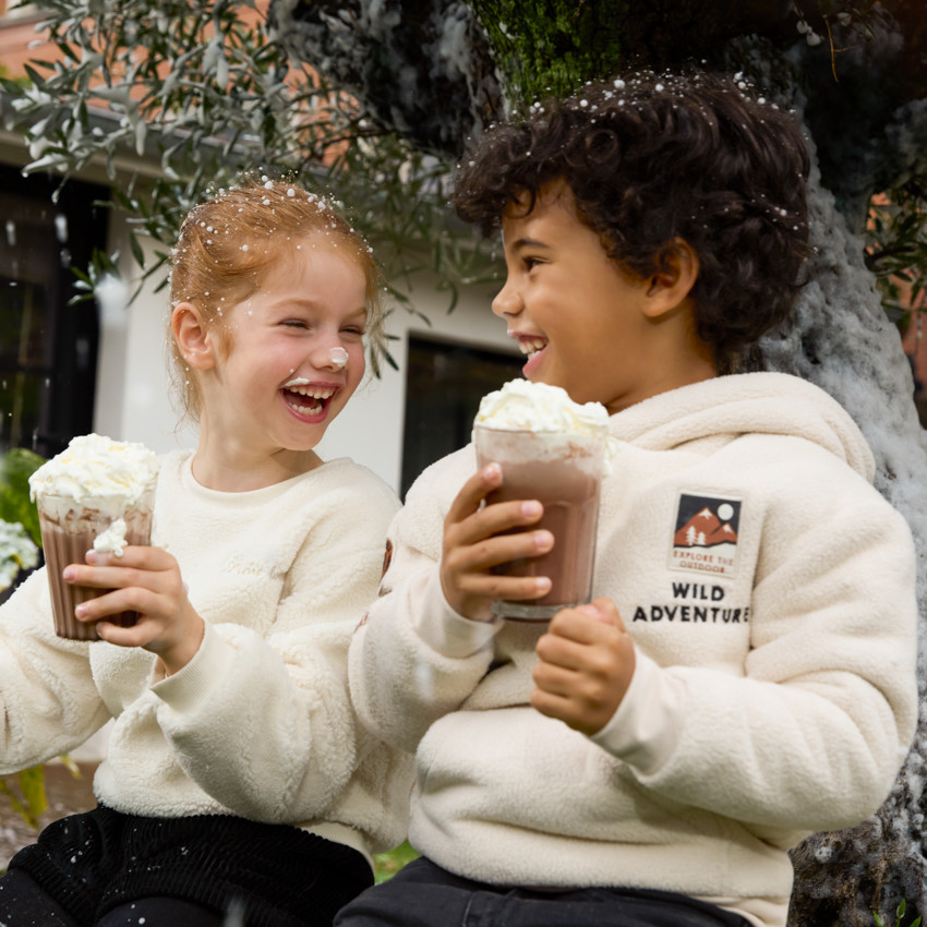Sherpa hoodie voor jongens 