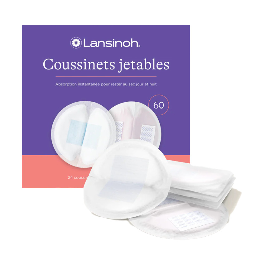 Lot de 60 coussinets d'allaitement jetables 