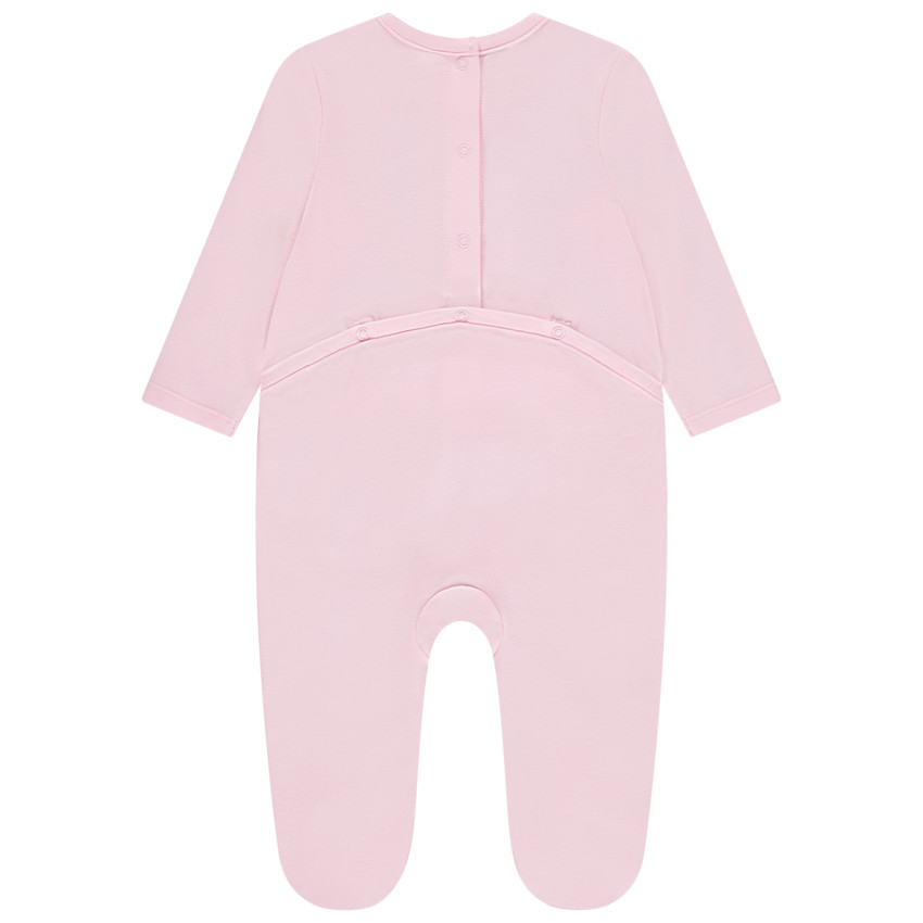 Pyjama effen met fantasie borduursel voor meisjes 