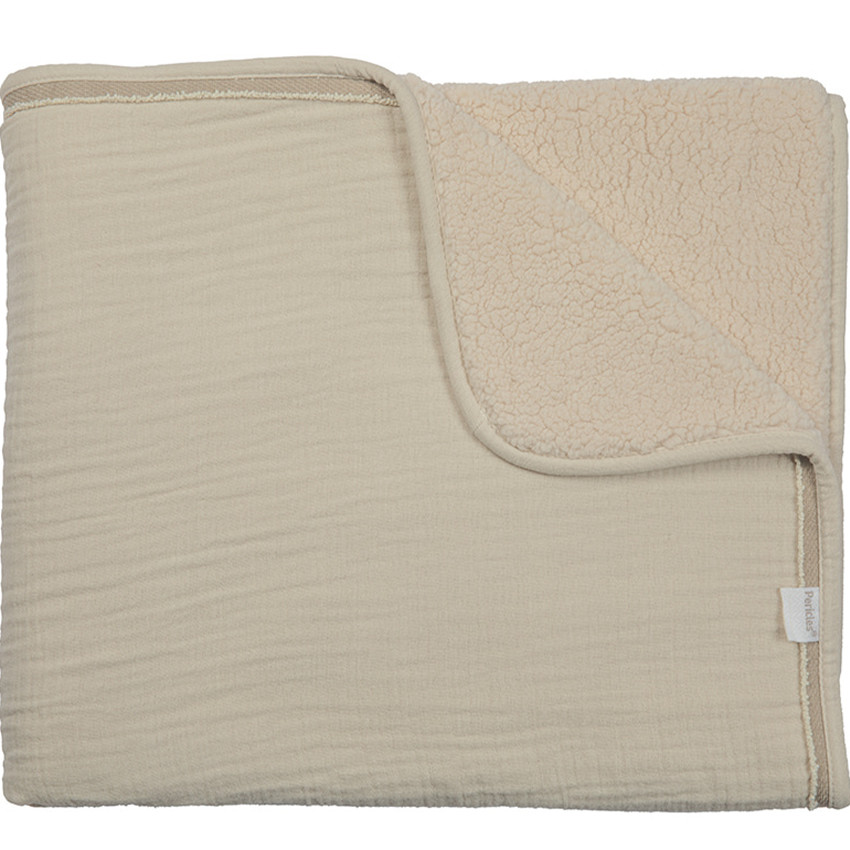 Couverture lit 100x150cm Crème/Crème 