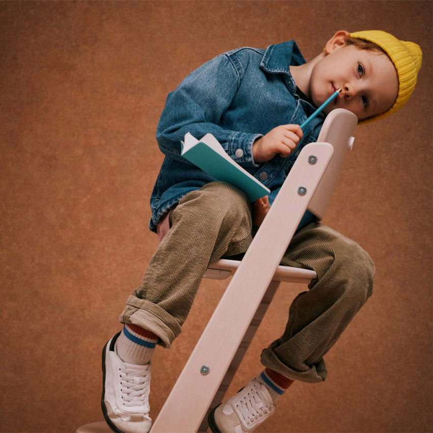 Hoge kinderstoel Iris 3-in-1 All Natural Light 