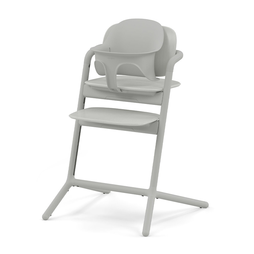 Chaise-haute évolutive Lemo 4 en 1 suede grey 