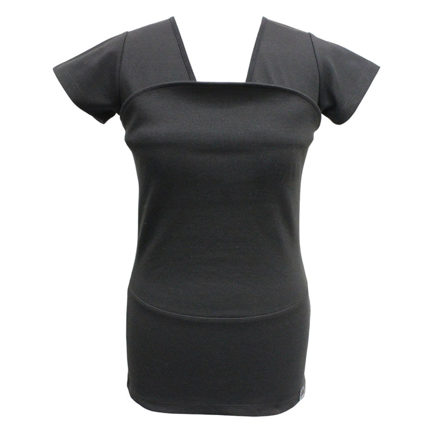 T-shirt buikdrager Dames Maat XXL Zwart 