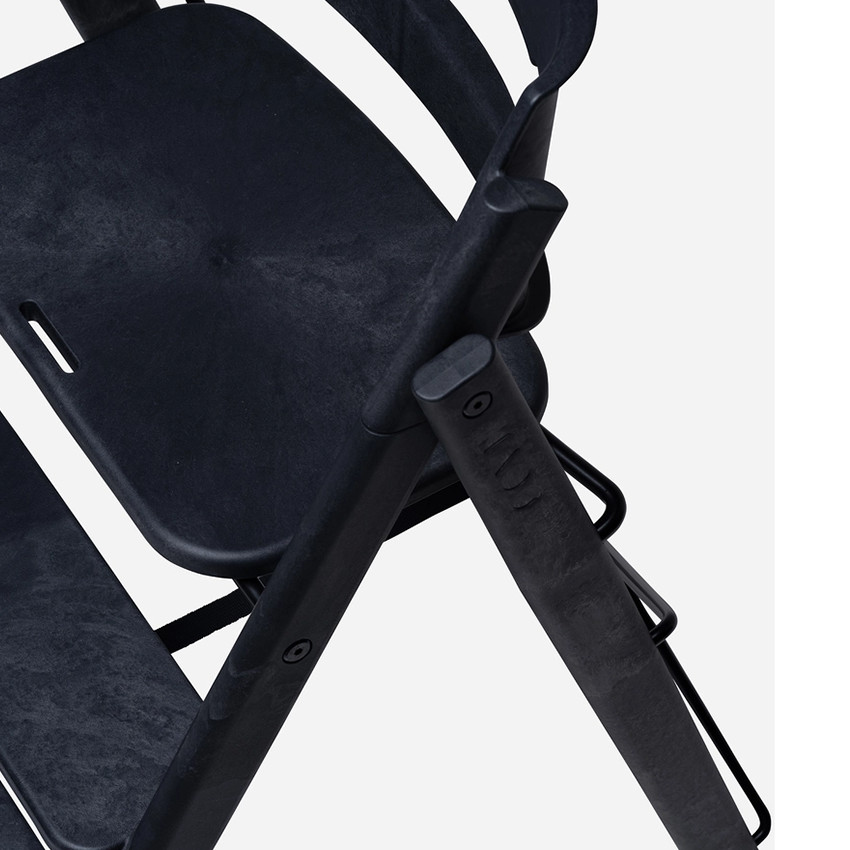 Chaise Haute Kaos Klapp Set Complet Plastic recyclé évolutive Charcoal Black 