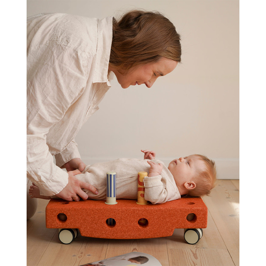 Set d'activité pour bébé 0-12m Burnt Orange/ Dusty Green 
