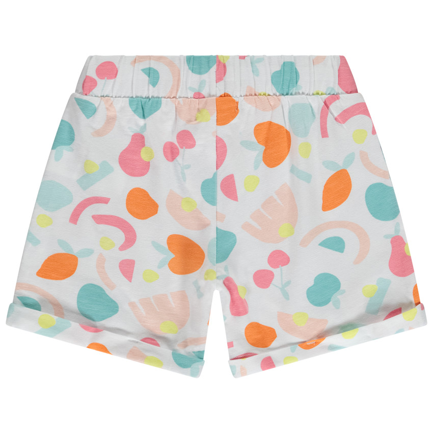 Lot de 4 shorts jersey slub uni et fantaisie pour fille 