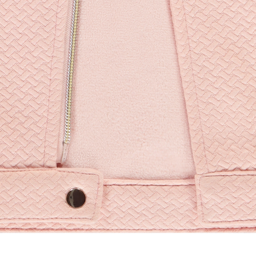 Perfecto in fleece met effen stof voor meisjes 