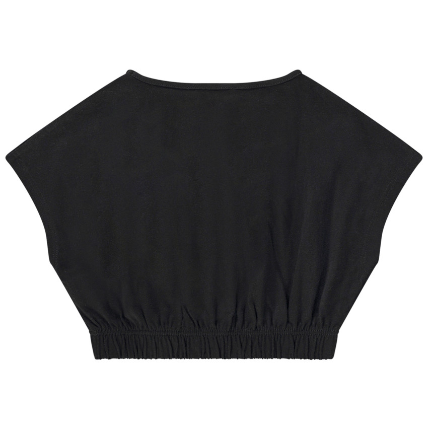 Crop top avec sequins et taille élastiquée pour fille 