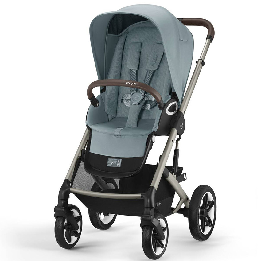Poussette Talos S Lux tout-terrain Stormy Blue/Chassis Taupe 