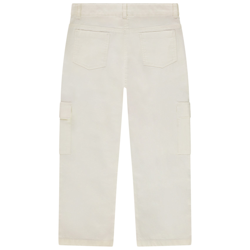 Pantalon droit cargo à poches pour fille 