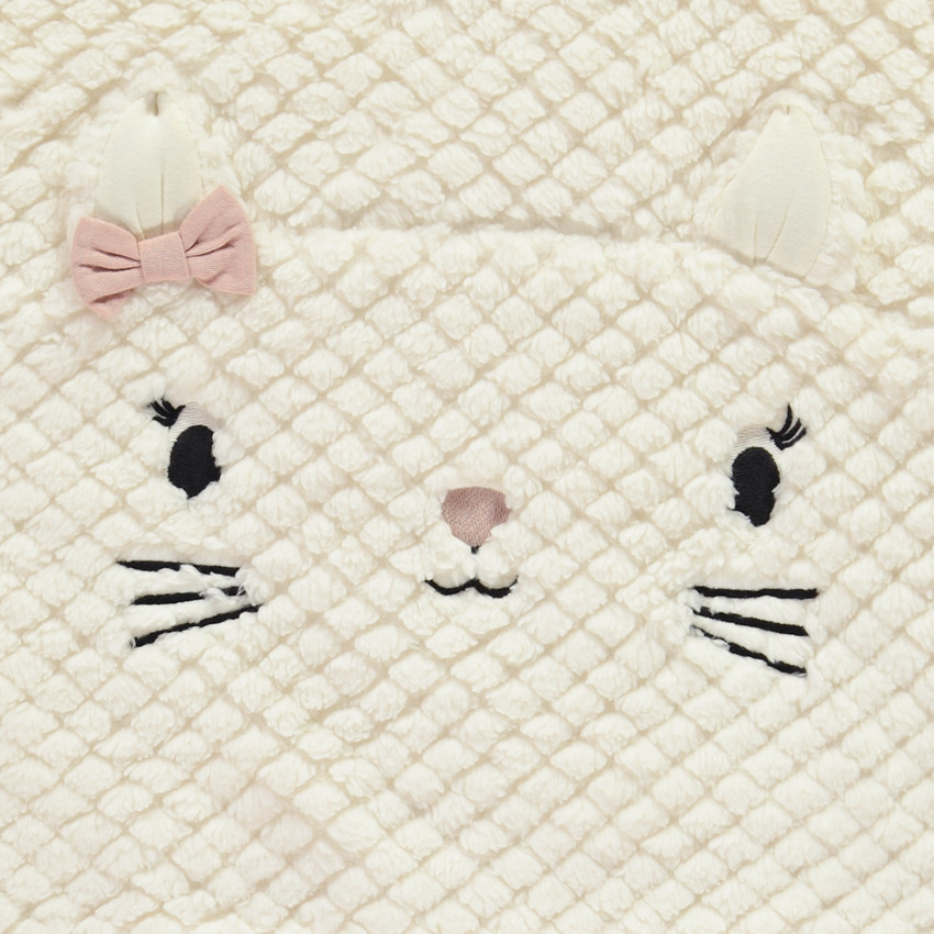 Set pyjama chat en sherpa et velours pour fille 