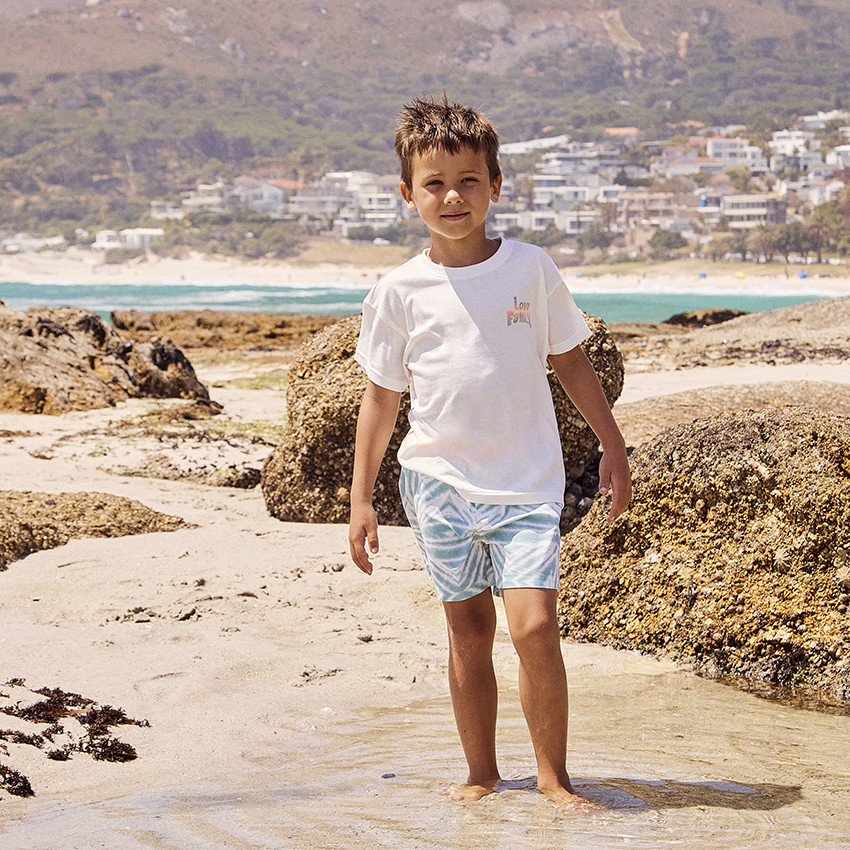 Short de bain effet tie & dye pour garçon 