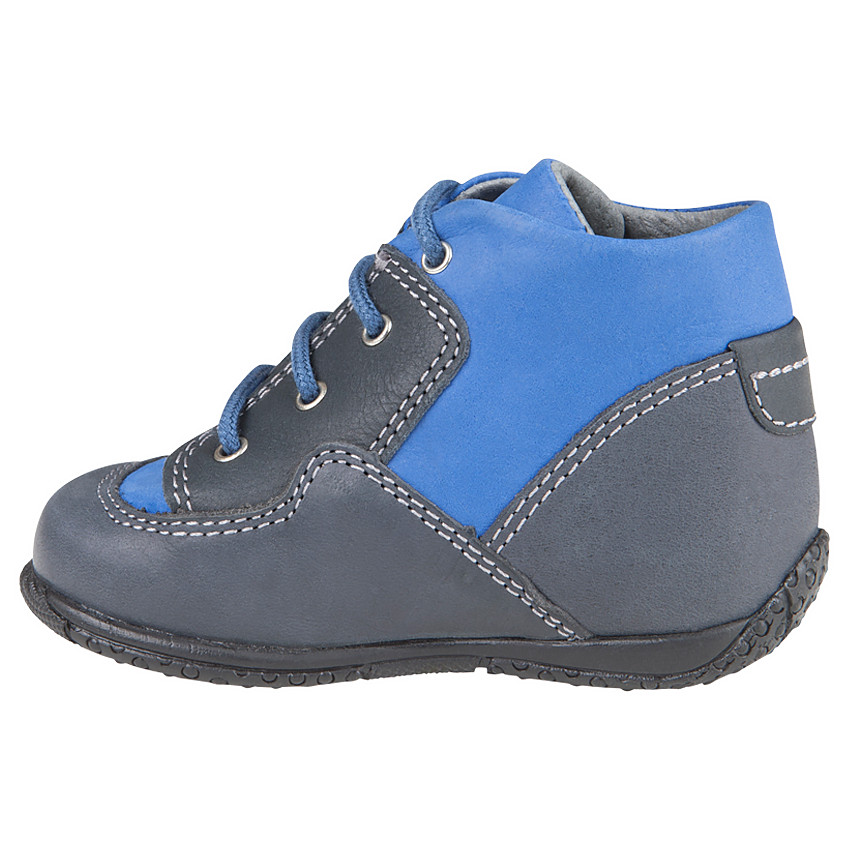 Boots in leder veters met borduursels gekleurde 