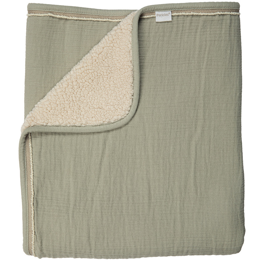 Couverture lit 100x150cm Avocado/Crème 