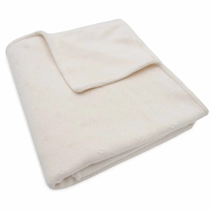 Couverture Cosy Knit 100x150cm Ivory/Velvet 