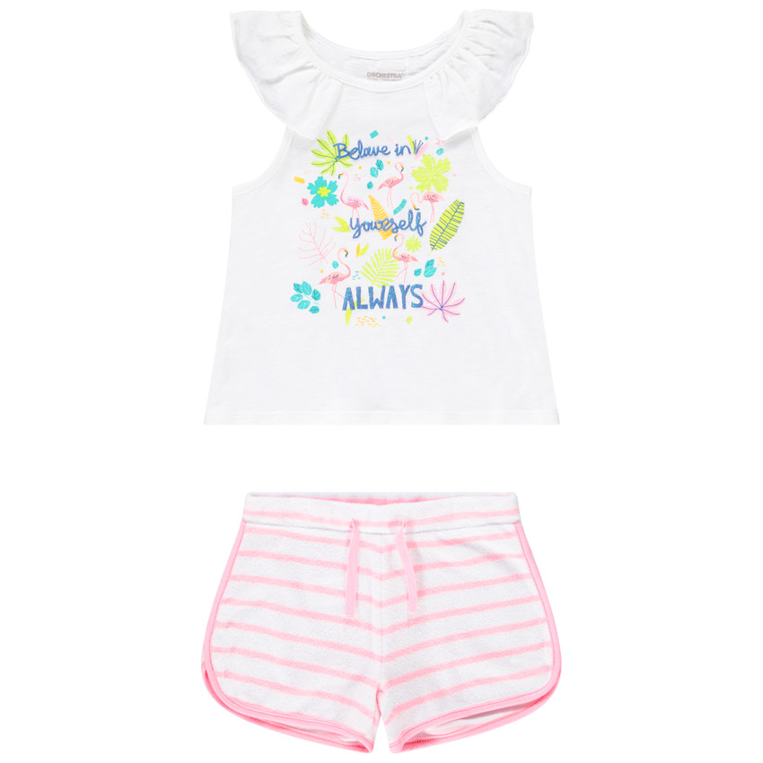 Ensemble de plage débardeur + short pour fille 