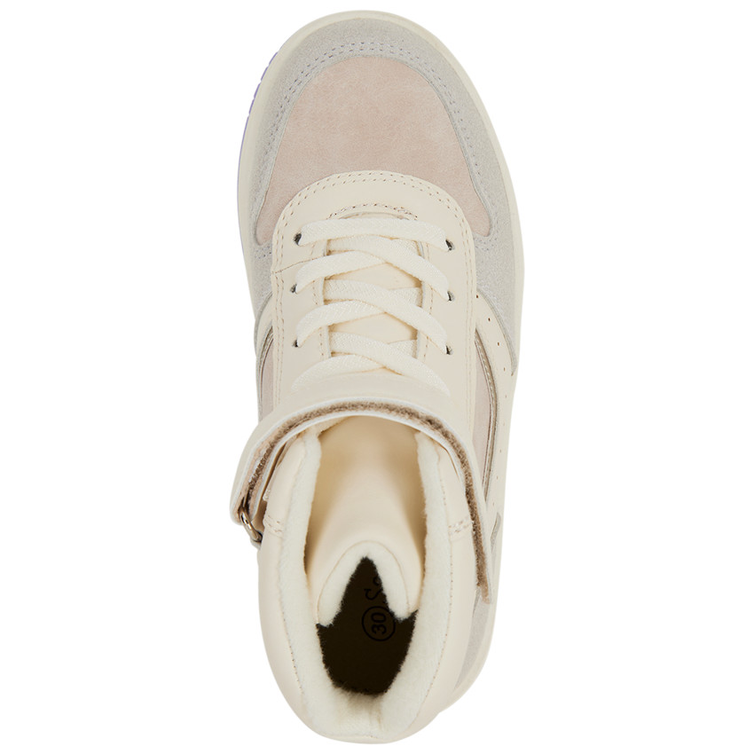 Hoge sneakers met contrasterende zool voor meisjes 