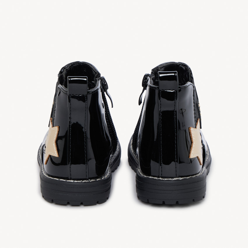 Booties met glanzende sterren en rits voor meisjes 