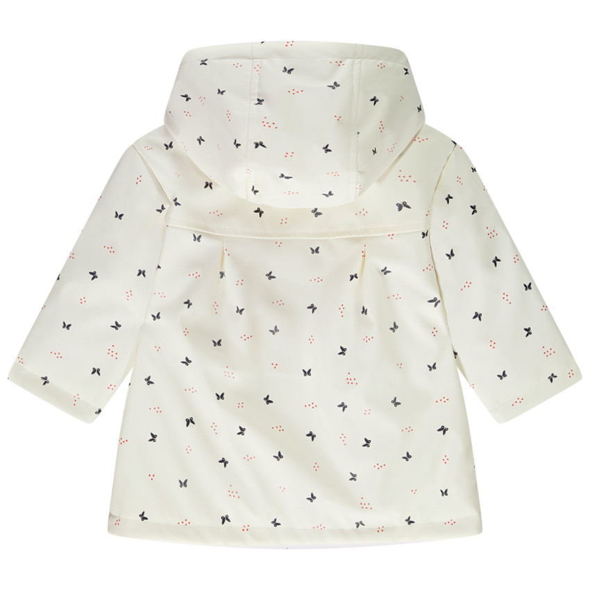 Parka gomme imprimé papillons pour bébé fille 