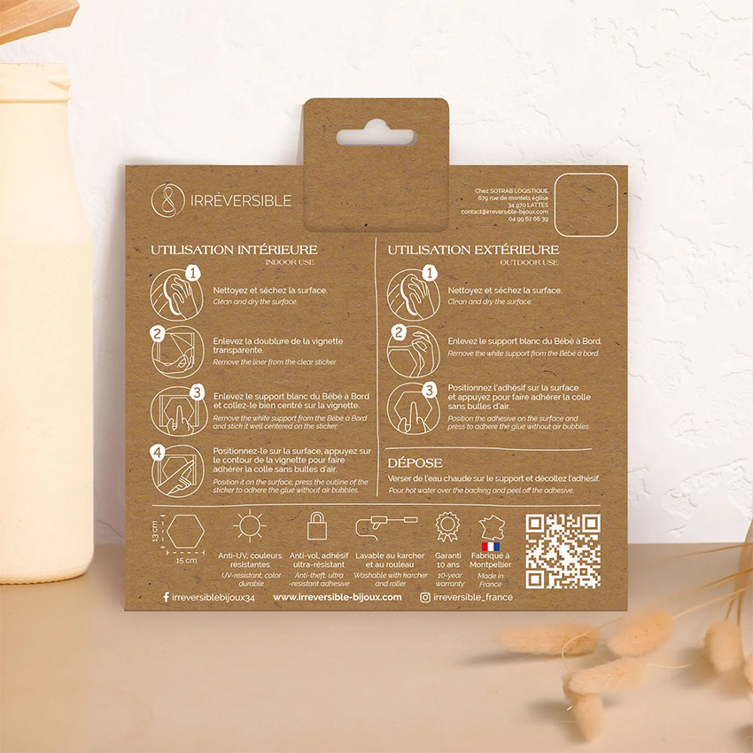 Adhésif de voiture bébé à bord Clair de Lune 