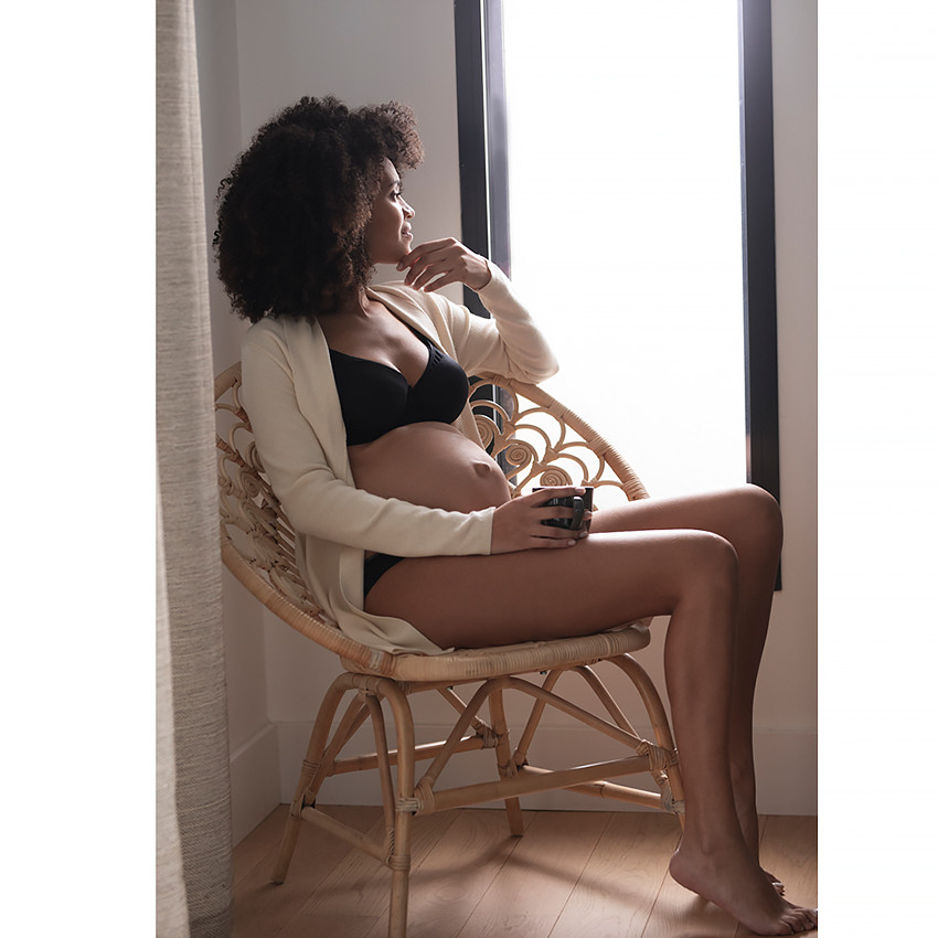 Moulé bh voor borstvoeding met netstructuur 