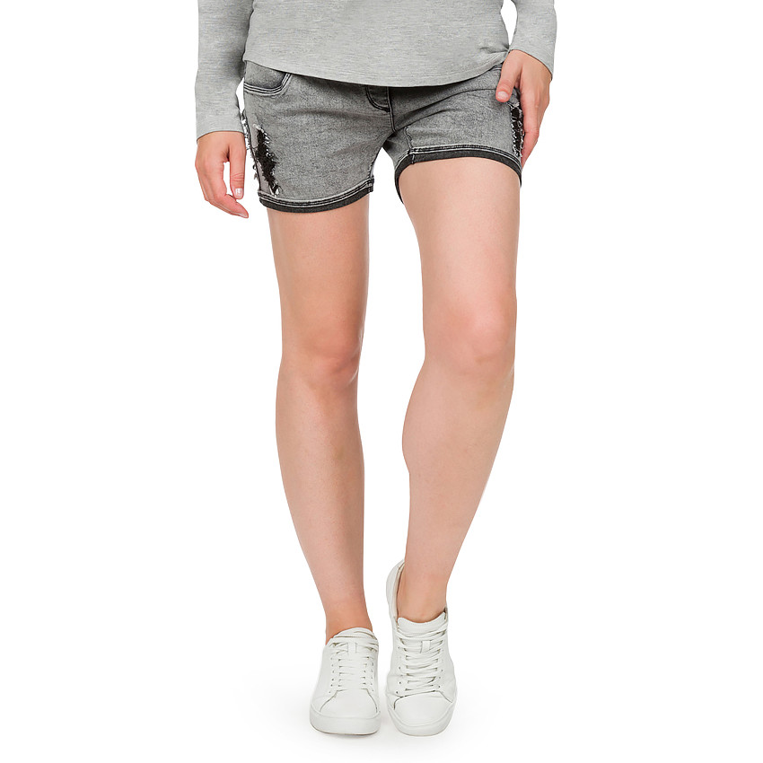 Short de grossesse effet used neige 