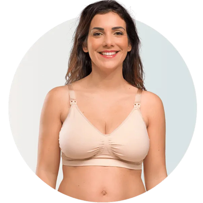 XL - Soutien-gorge d'allaitement sans coutures Caari-gel - Miel 