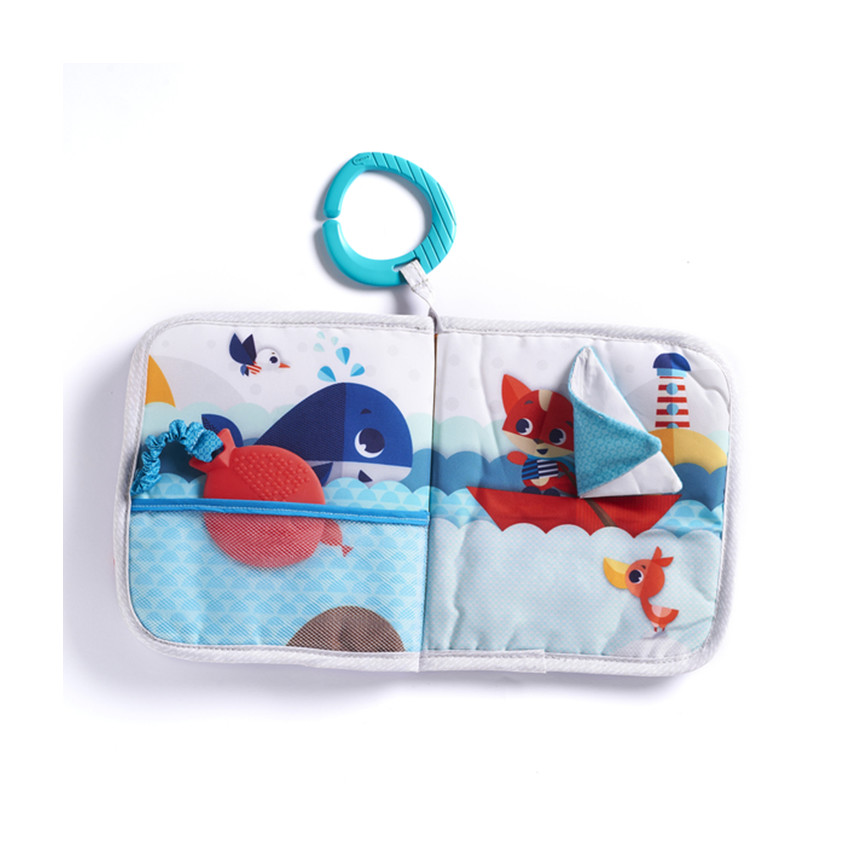 Livre en tissu "Devine où je voyage" 