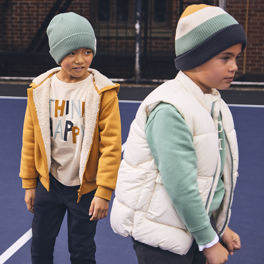 Fleece vest met sherpa voering voor jongens 