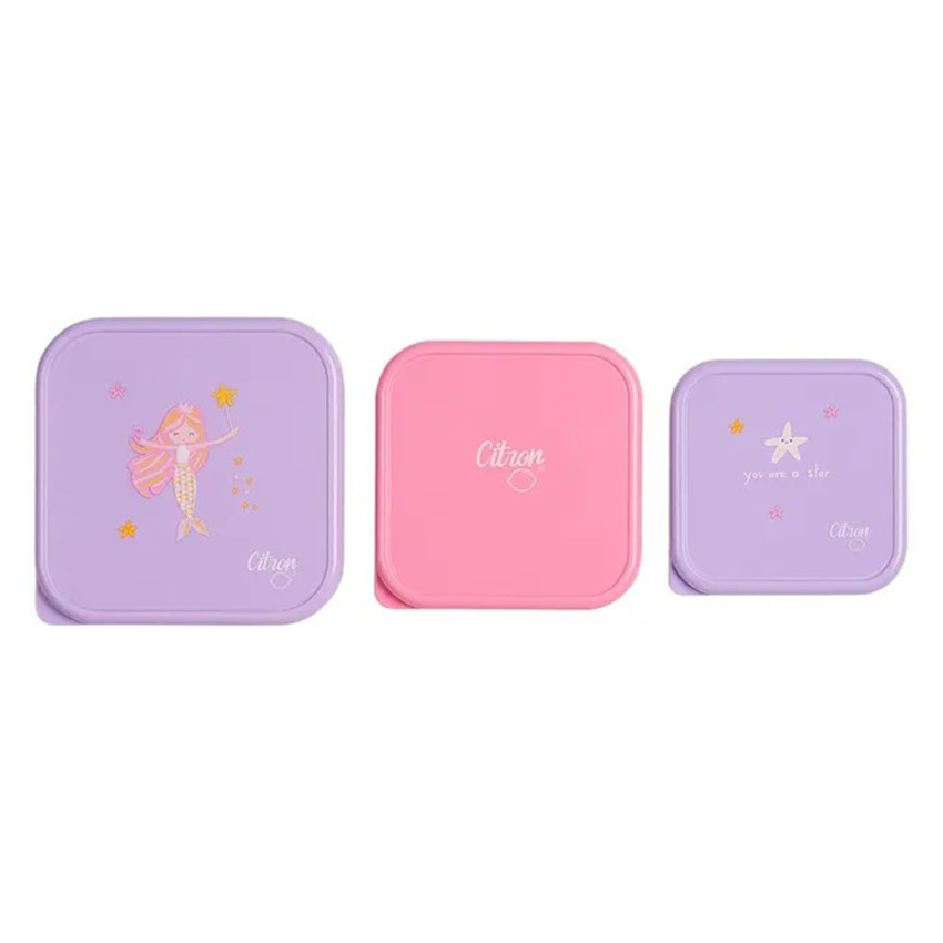 Lunchbox inox empilable 3PCS Mermaid 