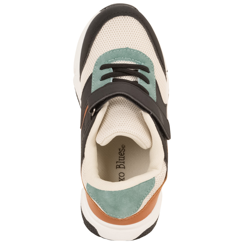 Lage sneakers met mesh inzetstukken voor jongens 