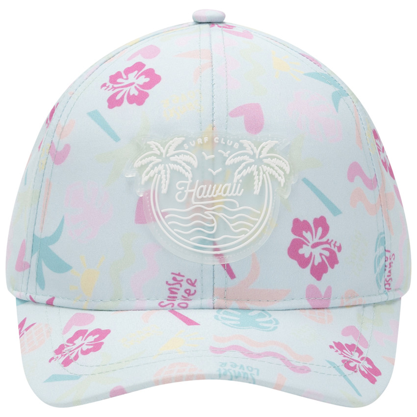 Casquette imprimée à badge gomme Hawaii pour fille 
