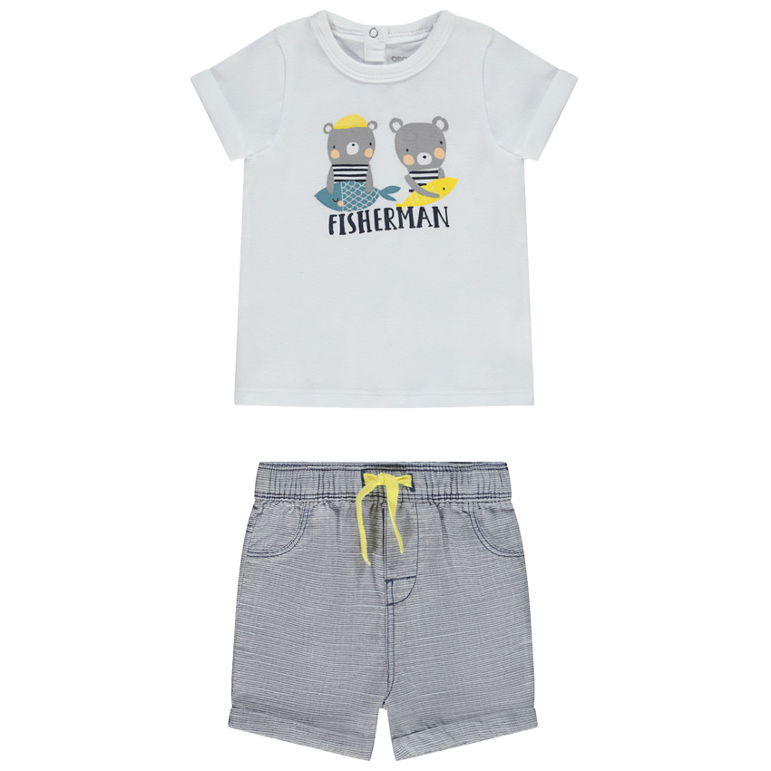 Ensemble 2 pièces en jersey pour bébé garçon 