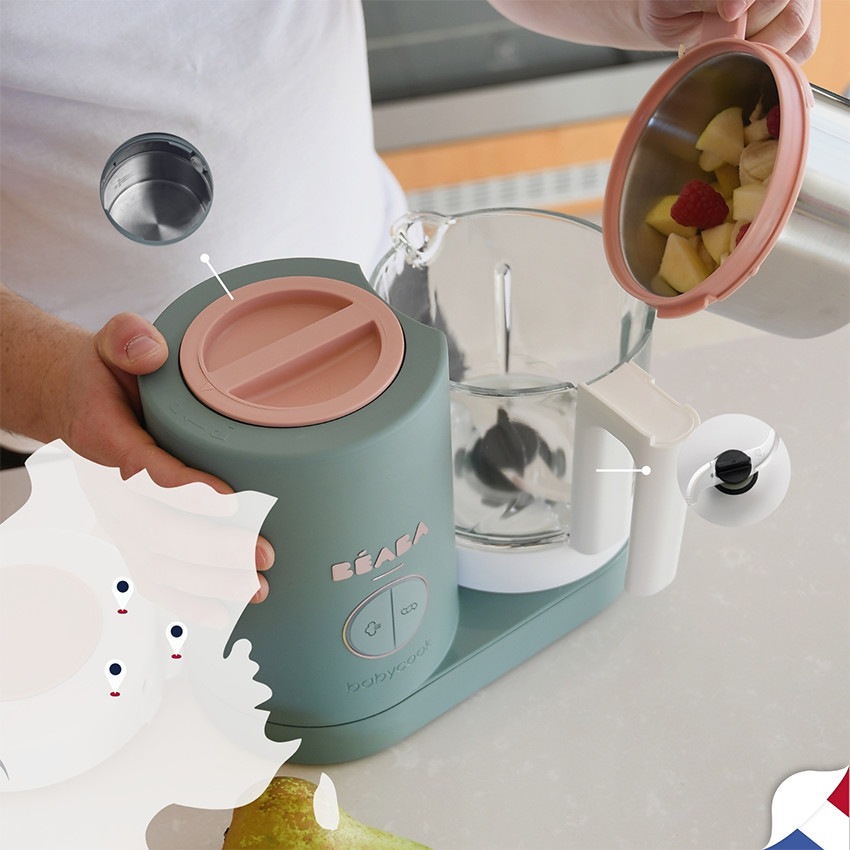 Babycook Néo robot cuiseur bébé 6 en 1 made in France eucalyptus 