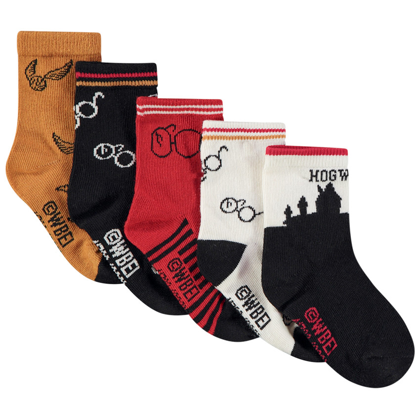 Lot de 5 paires de chaussettes Harry Potter Warner pour bébé garçon 