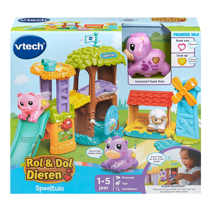 Rol & Dol Dieren Speeltuin + Koe NL 