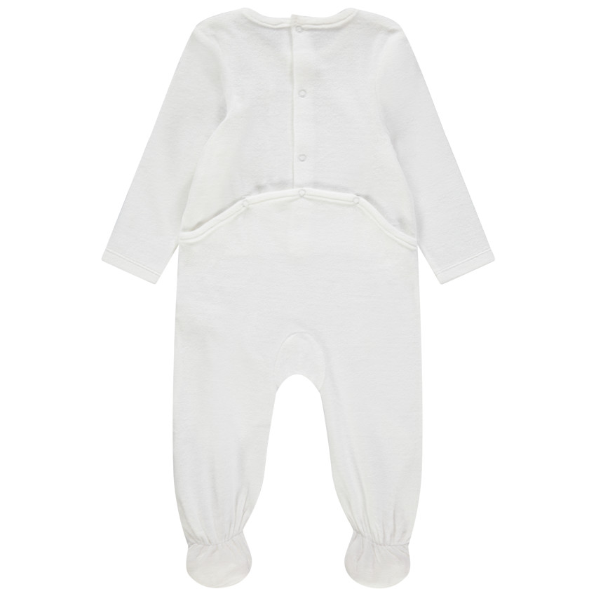 Fluwelen pyjama met print van konijnen en hartjes 